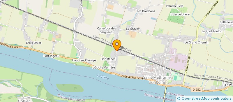 localisation de l'entreprise LA TRIBU  BRISSAC LOIRE AUBANCE