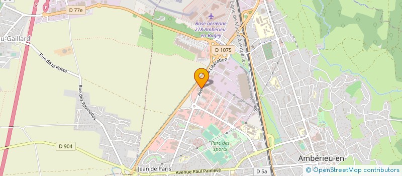 localisation de l'entreprise LA TRIBU ANGELOT  AMBERIEU-EN-BUGEY