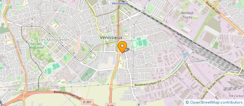 localisation de l'entreprise LA TRIBU CAFE  VENISSIEUX
