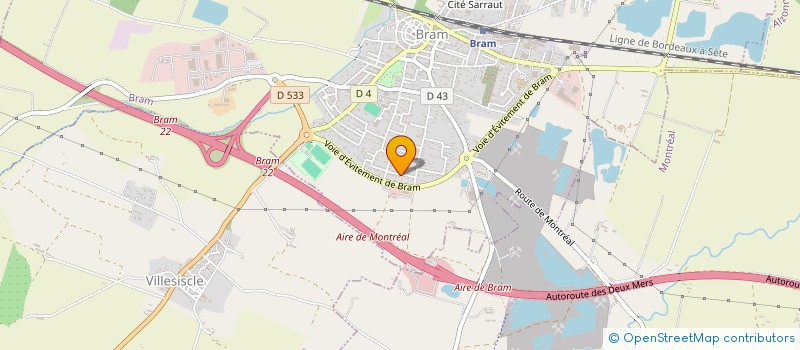 localisation de l'entreprise LA TRIBU D'ATHENA à BRAM