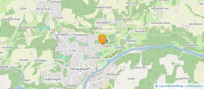 localisation de l'entreprise LA TRIBU D'INZINZAC  INZINZAC-LOCHRIST