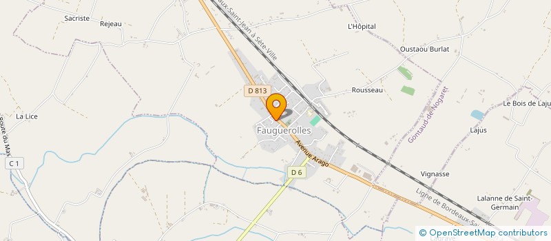 localisation de l'entreprise LA TRIBU DE MINOU  FAUGUEROLLES