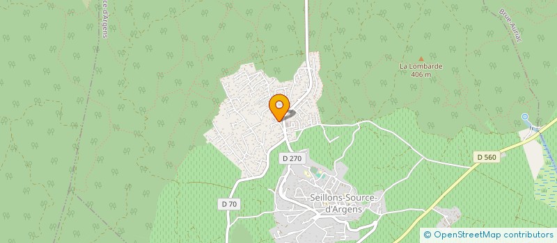 localisation de l'entreprise LA TRIBU DE SEILLONS  SEILLONS-SOURCE-D'ARGENS
