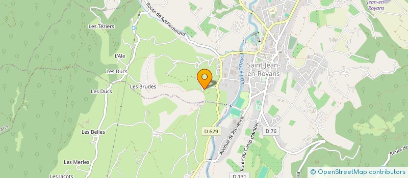 localisation de l'entreprise LA TRIBU DES ARBRES  SAINT-JEAN-EN-ROYANS