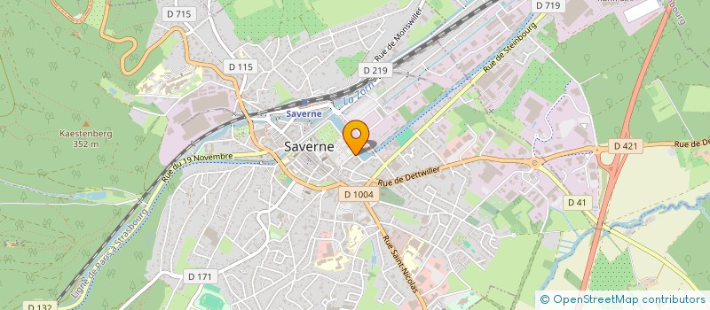 localisation de l'entreprise LA TRIBU DES CIGOGNEAUX à SAVERNE