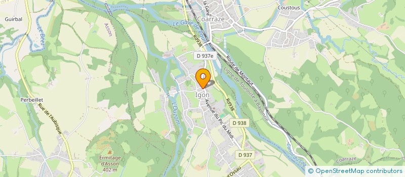 localisation de l'entreprise LA TRIBU DES CRO-MIGNONS  IGON