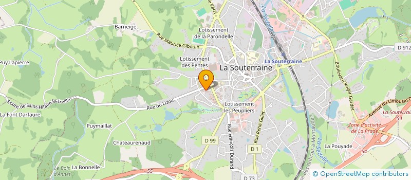 localisation de l'entreprise LA TRIBU DES LEMOVICES à LA SOUTERRAINE