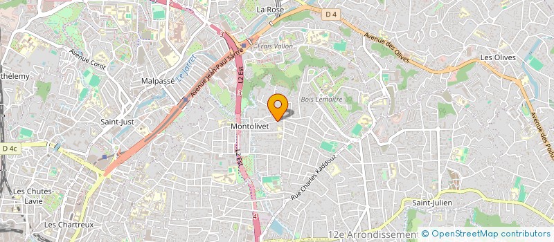 localisation de l'entreprise LA TRIBU DES PARPAILLOUNS  MARSEILLE