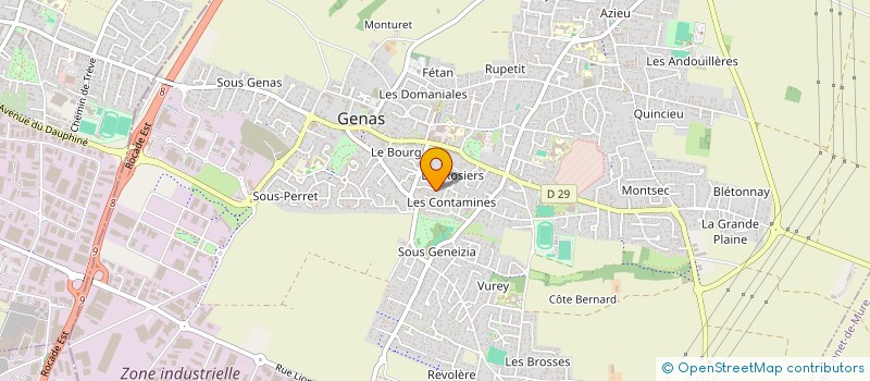 localisation de l'entreprise LA TRIBU DES RITZ  GENAS