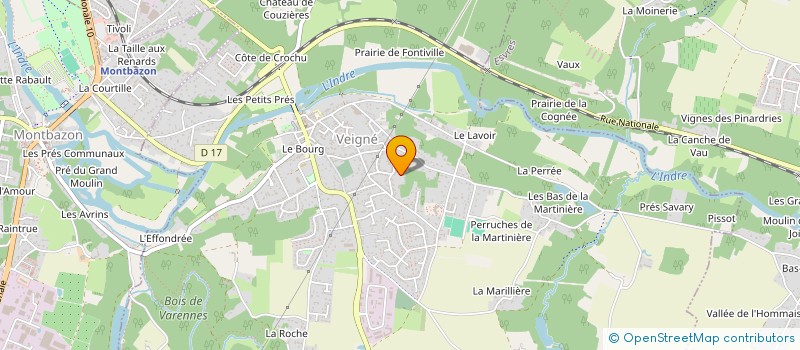 localisation de l'entreprise LA TRIBU DPP  VEIGNE