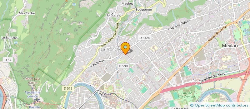 localisation de l'entreprise LA TRIBU DU COLLET à LA TRONCHE
