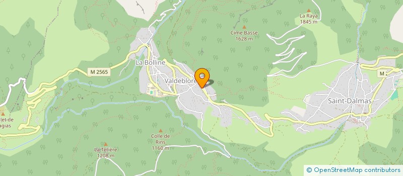 localisation de l'entreprise LA TRIBU HOLDING  VALDEBLORE