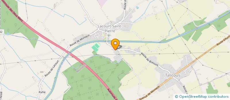 localisation de l'entreprise LA TRIBU INTERNATIONALE DES JEUNES ET DES ENFANTS (LA  T.I.J.E)  LACOURT-SAINT-PIERRE