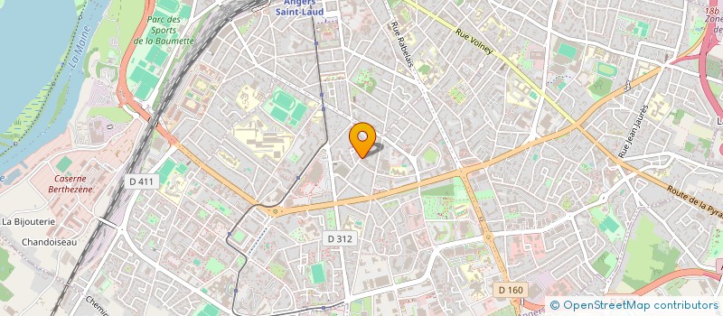 localisation de l'entreprise LA TRIBU REMUANTE à ANGERS