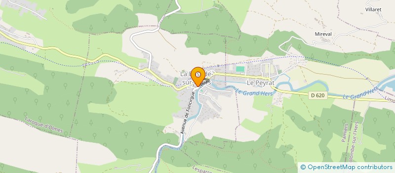 localisation de l'entreprise LA TRIBU SAUVAGE D'ODIN à LA BASTIDE-SUR-L'HERS