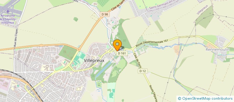 localisation de l'entreprise LA TRIBU VERTE  VILLEPREUX