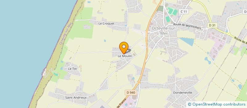 localisation de l'entreprise LA TRIBU VINCENT  OCTEVILLE-SUR-MER