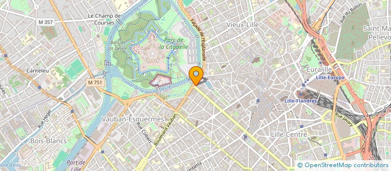 localisation de l'entreprise LA TRIBUNE BLEUE à LILLE