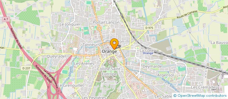 localisation de l'entreprise LA TRICHERIE à ORANGE