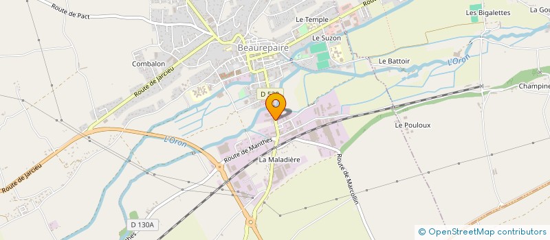 localisation de l'entreprise LA TRIFOUILLE  BEAUREPAIRE