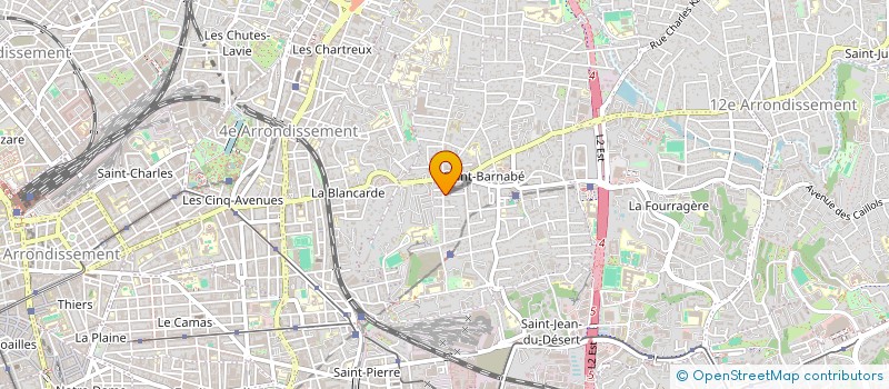 localisation de l'entreprise LA TRIGONALE à MARSEILLE
