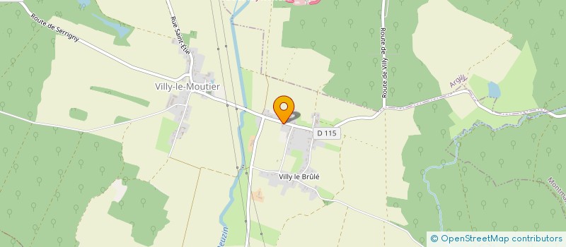 localisation de l'entreprise LA TRILOGIS  VILLY-LE-MOUTIER