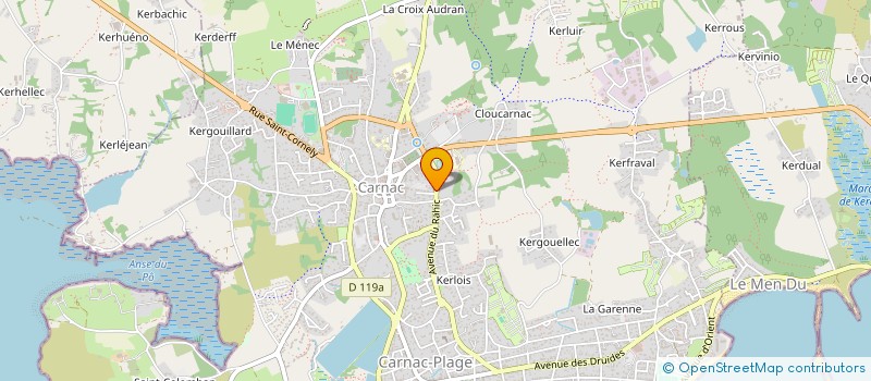 localisation de l'entreprise LA TRIN'BIO à CARNAC