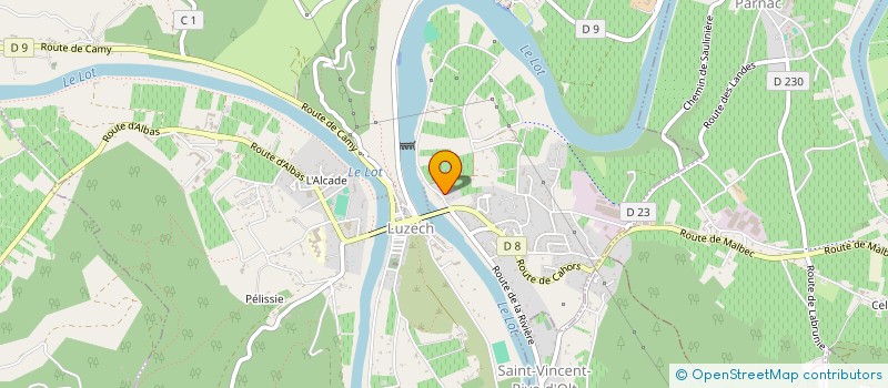 localisation de l'entreprise LA TRINCADE  LUZECH