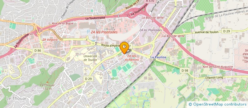 localisation de l'entreprise LA TRINITE  LA GARDE