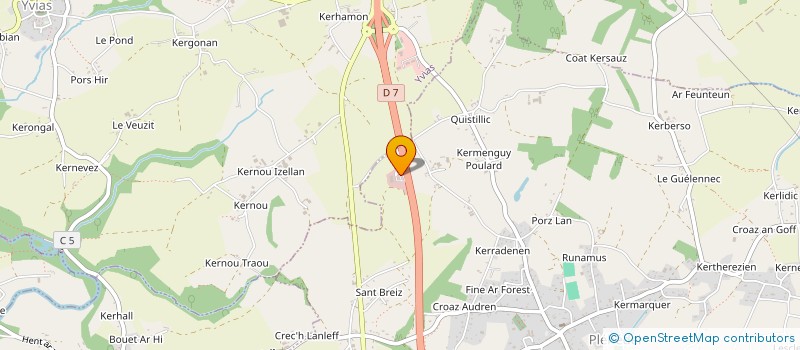 localisation de l'entreprise LA TRINITE PLEHEDEL  PLEHEDEL