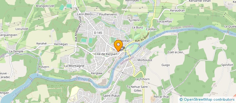 localisation de l'entreprise LA TRIOSPHERE  INZINZAC-LOCHRIST