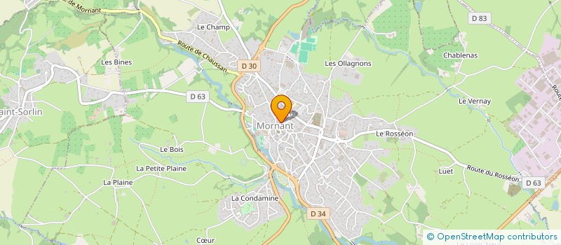 localisation de l'entreprise LA TRIPLE ALLIANCE  MORNANT