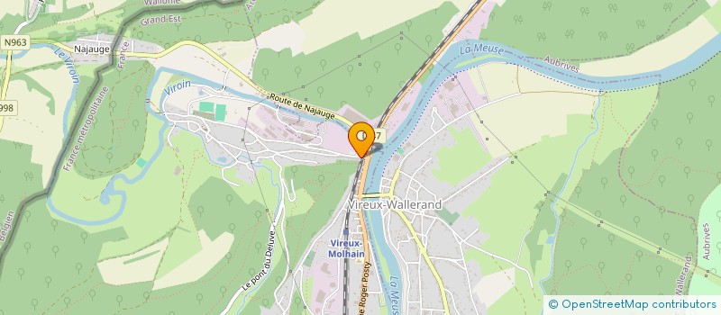 localisation de l'entreprise LA TRIPLETTE  VIREUX-MOLHAIN