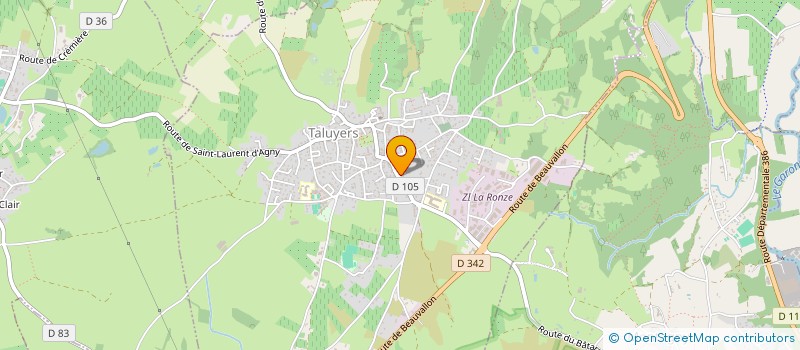 localisation de l'entreprise LA TRIPLETTE DU DESERT  TALUYERS