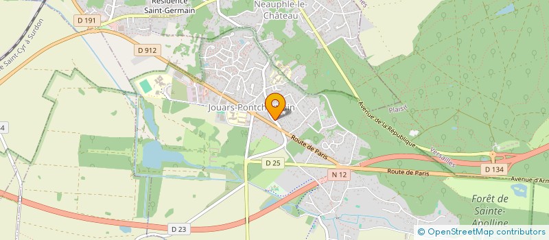 localisation de l'entreprise LA TROCHE  JOUARS-PONTCHARTRAIN