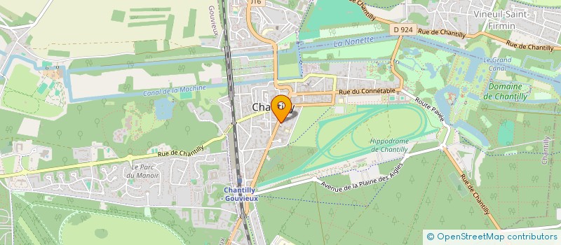 localisation de l'entreprise LA TROIKA à CHANTILLY