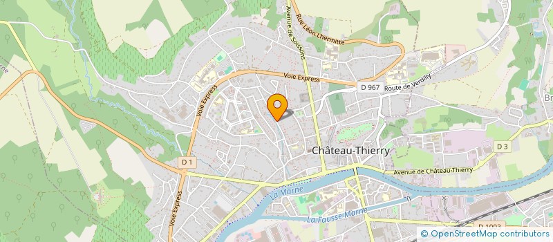 localisation de l'entreprise LA TROISIEME PIERRE à CHATEAU-THIERRY