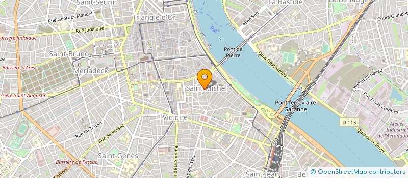 localisation de l'entreprise LA TROISIEME PORTE A GAUCHE à BORDEAUX