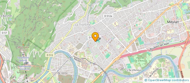 localisation de l'entreprise LA TRONCHE MEYLAN BASKET  LA TRONCHE