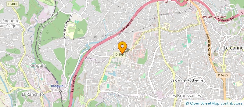 localisation de l'entreprise LA TROP. DE MOUGINS à MOUGINS