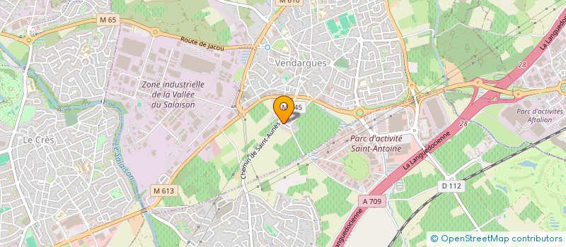 localisation de l'entreprise LA TROPEZIENNE à VENDARGUES