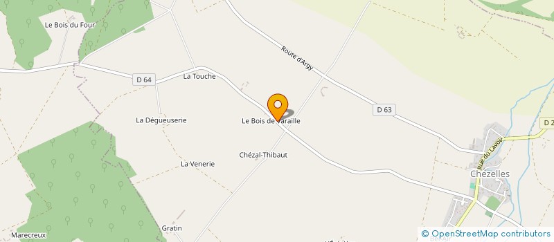 localisation de l'entreprise LA TROQUERIE à CHEZELLES