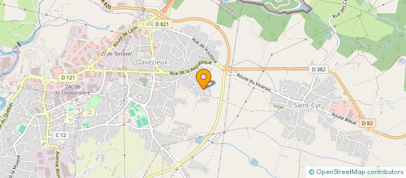 localisation de l'entreprise LA TROUPA DU CHAOS  DAVEZIEUX