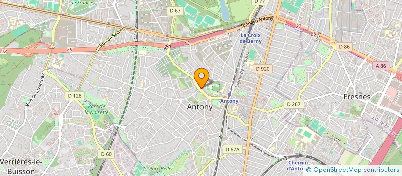 localisation de l'entreprise LA TROUPE à ANTONY