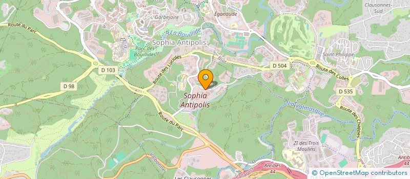 localisation de l'entreprise LA TROUPE à VALBONNE
