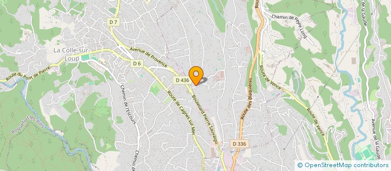 localisation de l'entreprise LA TROUPE CASSIOPEE à SAINT-PAUL-DE-VENCE