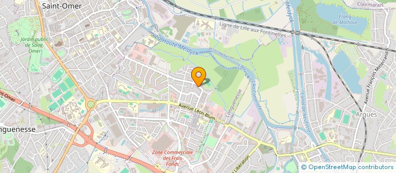 localisation de l'entreprise LA TROUPE D'ESCAMPETTE  LONGUENESSE