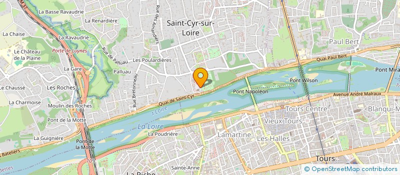 localisation de l'entreprise LA TROUPE D'UTOPISTES  SAINT-CYR-SUR-LOIRE