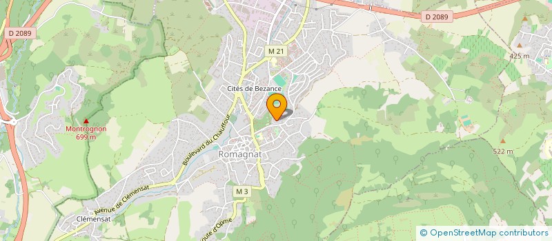 localisation de l'entreprise LA TROUPE DE L'AXOLOTL  ROMAGNAT