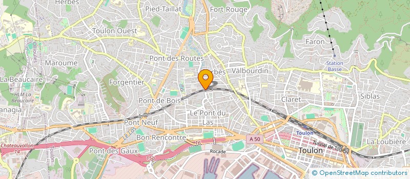 localisation de l'entreprise LA TROUPE DES DEJANTES  TOULON